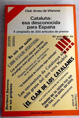 Imagen del vendedor de Cataluña, esa desconocida para España a la venta por Alcaná Libros