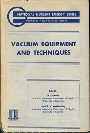 Image du vendeur pour Vacuum Equipment and Techniques mis en vente par Turgid Tomes