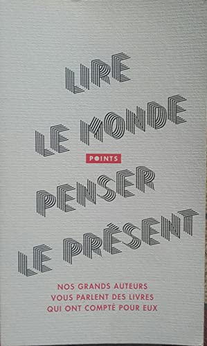 Imagen del vendedor de lire le monde penser le prsent a la venta por Ammareal