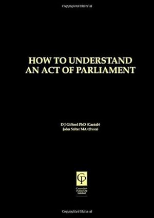 Image du vendeur pour Understanding Act of Parliament mis en vente par WeBuyBooks