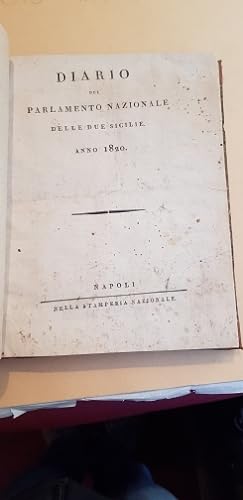 Diario del Parlamento Nazionale delle Due Sicilie. Anno 1820