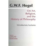 Seller image for On Art, Religion, and the History of Philosophy for sale by eCampus