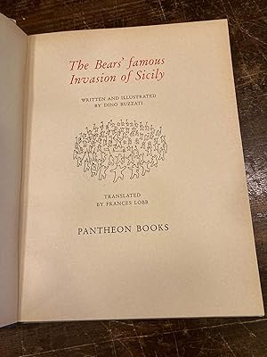 Seller image for The bears' famous invasion of Sicily. Written an illustrated by Dino Buzzati. Translated by Frances Lobb for sale by Gilibert Libreria Antiquaria (ILAB)