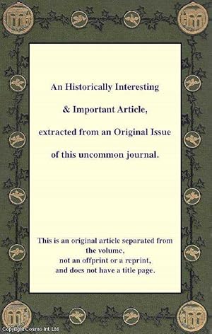 Imagen del vendedor de A Review of Ozone Pollution in the United Kingdom and Ireland with an Analysis using Lamb Weather Types. An original article from the Royal Geographical Society journal, 1995. a la venta por Cosmo Books