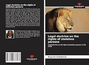 Bild des Verkufers fr Legal doctrine on the rights of stateless persons zum Verkauf von moluna