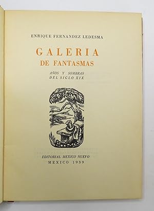 Seller image for Galera De Fantasmas. Aos Y Sombras Del Siglo XIX for sale by Librera Urbe