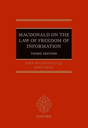 Immagine del venditore per Macdonald on the Law of Freedom of Information (Hardcover) venduto da Grand Eagle Retail