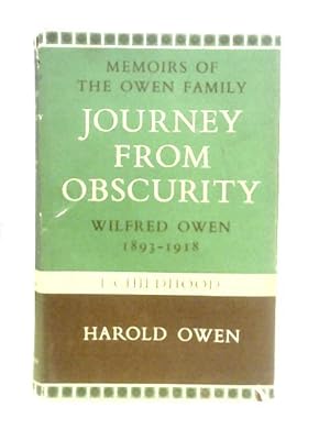 Imagen del vendedor de Journey From Obscurity Volume I: Childhood a la venta por World of Rare Books