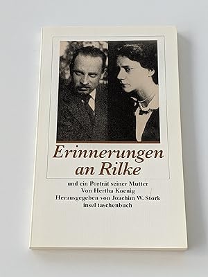 Bild des Verkufers fr Erinnerungen an Rilke - und ein Portrt seiner Mutter zum Verkauf von BcherBirne