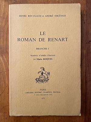 Image du vendeur pour Le roman de Renart, Branche 1 mis en vente par Librairie des Possibles