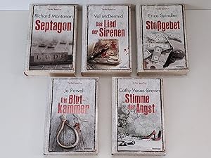 Seller image for 5 Thriller von Jo Powell u.a. : Die Blutkammer, Stimme der Angst, Das Lied der Sirenen, Stogebet, Septagon for sale by BcherBirne