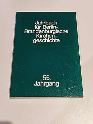 Bild des Verkufers fr Jahrbuch fr Berlin-Brandenburgische Kirchengeschichte : Jahrgang 55 / 1985 zum Verkauf von BcherBirne
