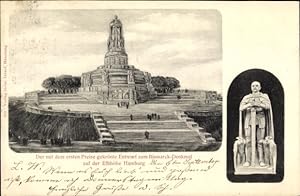 Ansichtskarte / Postkarte Hamburg Altona Nienstedten, Entwurf zum Bismarckdenkmal auf der Elbhöhe
