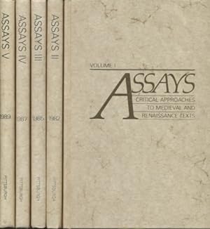 Seller image for Assays: Critical Approaches to Medieval and Renaissance Texts. for sale by Fundus-Online GbR Borkert Schwarz Zerfa