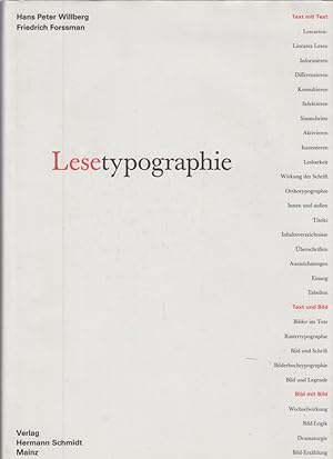 Seller image for Lesetypographie. for sale by Fundus-Online GbR Borkert Schwarz Zerfa