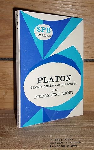 Image du vendeur pour PLATON mis en vente par Planet's books