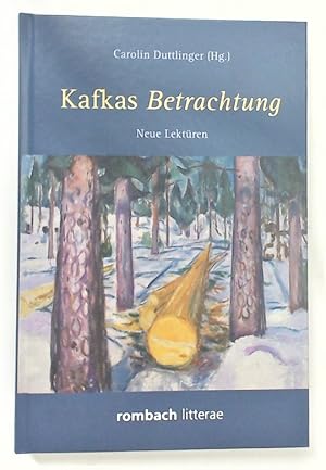 Immagine del venditore per Kafkas Betrachtung. Neue Lektren. venduto da Plurabelle Books Ltd