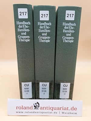 Image du vendeur pour Handbuch der Ehe-, Familien- und Gruppentherapie (in 3 Bnden, KOMPLETT). Edition der erweiterten deutschen Ausgabe v. Annelise Heigl-Evers. Bd. 1: Gruppentherapie ; Bd. 2: Familientherapie - Die Behandlung von Ehe- u. Sexualstrungen ; Bd. 3: Spezielle Patientengruppe, Weitere Anwendungsbereiche) [ISBN 3463005662; 3463005670 ; 3463005689] Bnde 1-3, vollstndig! mis en vente par Roland Antiquariat UG haftungsbeschrnkt