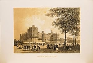 Imagen del vendedor de Lithographie originale. Chteau de Saint Germain en Laye. Paris dans sa splendeur. (1863 ou 1868) a la venta por Librairie Lis Tes Ratures