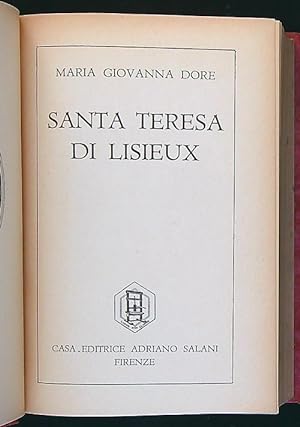 Bild des Verkufers fr Santa Teresa di Lisieux zum Verkauf von Librodifaccia