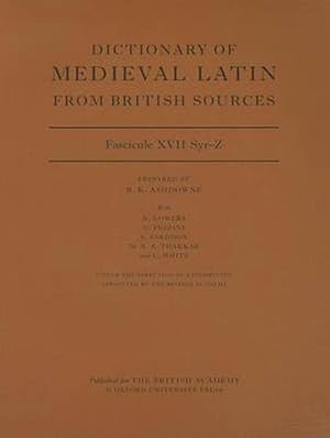 Immagine del venditore per Dictionary of Medieval Latin from British Sources, Fascicule XVII, Syr-Z (Paperback) venduto da Grand Eagle Retail