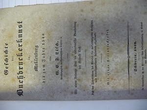 Bild des Verkufers fr Geschichte der Buchdruckerkunst in Meklenburg bis zum Jahre 1540 zum Verkauf von Antiquariat Rohde