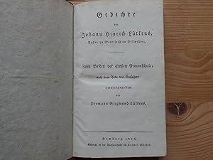 Gedichte von Johann Hinrich Lütkens, Pastor zu Moorfleth im Billwärder Zum Besten der großen Arme...