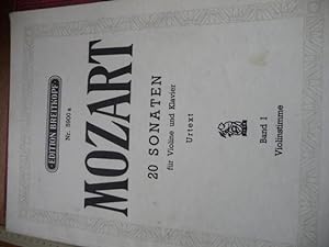 Mozart 20 Sonaten für Violine und Klavier Urtext,