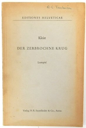 Bild des Verkufers fr Der Zerbrochne Krug: Ein Lustspiel (Editiones Helveticae) zum Verkauf von PsychoBabel & Skoob Books