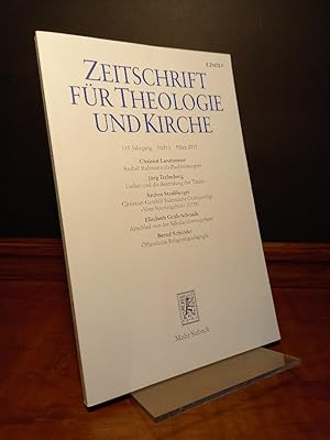 Seller image for Zeitschrift fr Theologie und Kirche. 110. Jahrgang, Heft 1, Mrz 2013. for sale by Antiquariat Kretzer
