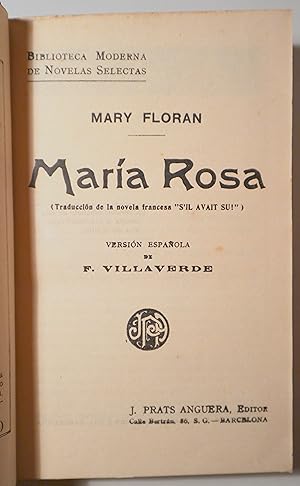 Imagen del vendedor de MARA ROSA - Barcelona s/f a la venta por Llibres del Mirall