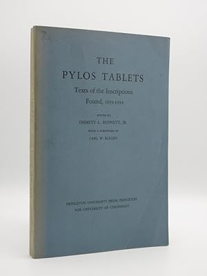 The Pylos Tablets: Texts of the Inscriptions Found, 1939-1954