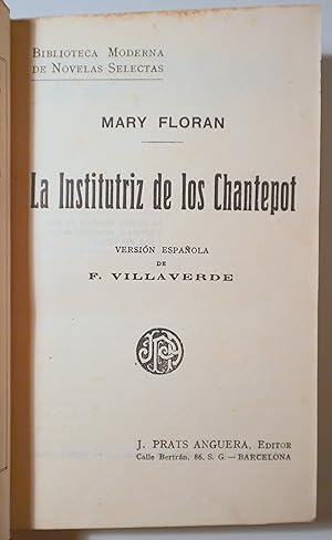 Imagen del vendedor de LA INSTITUTRIZ DE LOS CHANTEPOT - Barcelona a la venta por Llibres del Mirall