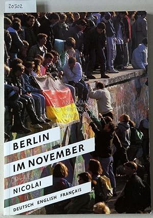 Bild des Verkufers fr Berlin in November. Fotos Klaus u. Dirk Lehnartz, . zum Verkauf von Antiquariat hinter der Stadtmauer
