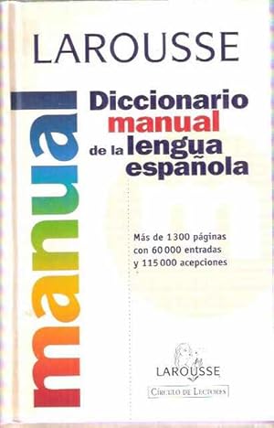 Imagen del vendedor de Diccionario manual de la Lengua Espaola a la venta por SOSTIENE PEREIRA