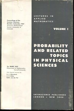 Seller image for Probability And Related Topics In Physical Sciences Volume I for sale by Turgid Tomes