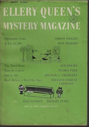 Image du vendeur pour ELLERY QUEEN'S Mystery Magazine: August, Aug. 1956 mis en vente par Books from the Crypt