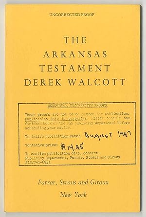 Immagine del venditore per The Arkansas Testament venduto da Between the Covers-Rare Books, Inc. ABAA