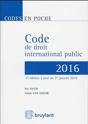 code de droit international public 2015