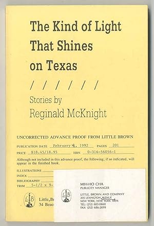 Seller image for The Kind of Light That Shines on Texas for sale by Between the Covers-Rare Books, Inc. ABAA