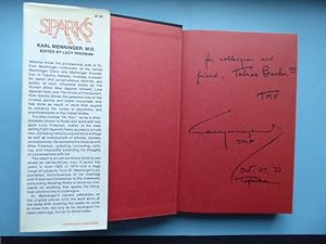 Seller image for Sparks. Edited by Lucy Freeman. * With a private dedication: "for collegue and friend Tobias Brocher MD Karl Menninger Oct. 24 '73." for sale by Antiquariat Heinzelmnnchen