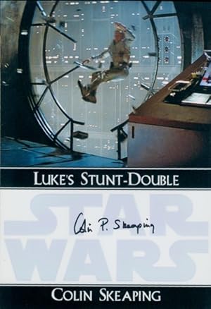 Colin Skeaping, Stunt Double von Luke Skywalker, Star Wars, COA, Original Autogramm