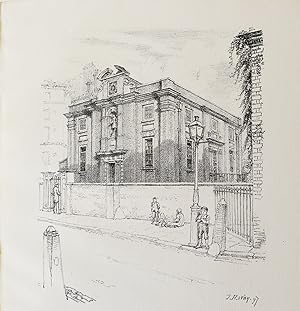 The Bluecoat School, Westminster Lithograph