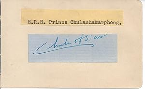 Seller image for [Chula of Siam; motor-racing] Signature only "Chula of Siam". for sale by Richard M. Ford Ltd