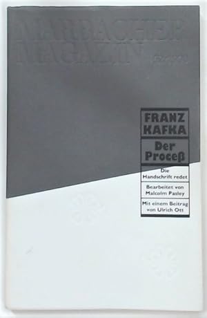 Seller image for Franz Kafka. Der Process. Die Handschrift redet. for sale by Plurabelle Books Ltd