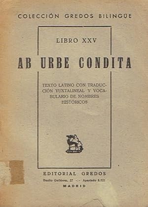 Bild des Verkufers fr AB URBE CONDITA. Libro XXV zum Verkauf von Librera Torren de Rueda