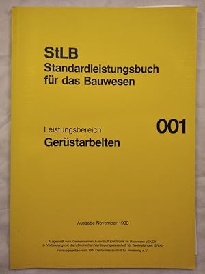 Standardleistungsbuch für das Bauwesen Leistungsbereich: 001 Gerüstarbeiten.