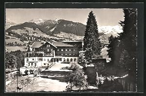 Seller image for Ansichtskarte Bad Heustrich /Berner Oberland, Hotel Bad Heustrich mit First, Dreispitz, Blmlisalp for sale by Bartko-Reher