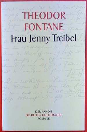 Bild des Verkufers fr Frau Jenny Treibel - Theodor Fontane. Der Kanon, die Deutsche Literatur, Roman zum Verkauf von biblion2