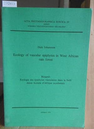 Imagen del vendedor de Ecology of vascular epiphytes in West African rain forest. a la venta por Versandantiquariat Trffelschwein